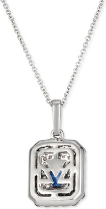 LeVian Blueberry Sapphire (3/8 ct. t.w.) & Diamond (1/2 ct. t.w.) 18" Pendant Necklace in 14k White Gold