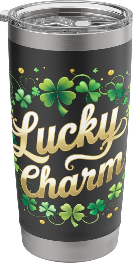 Lucky Charm Merch Lucky Charm St Patrick's Day Saint Padys Irish Shamrock Cool Stainless Steel Insulated Tumbler