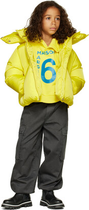MM6 MAISON MARGIELA Kids Yellow Zip Jacket