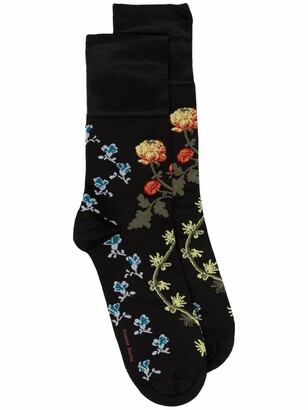 Simone Rocha Creeping Flower Jacquard Ankle-High Socks