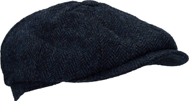 WALKER AND HAWKES - Berretto Piatto Harris Tweed Oakmoor, Midnight Blue L 129188547 - Foto 11