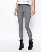 Thumbnail for your product : ASOS Leggings in Mini Gingham Check