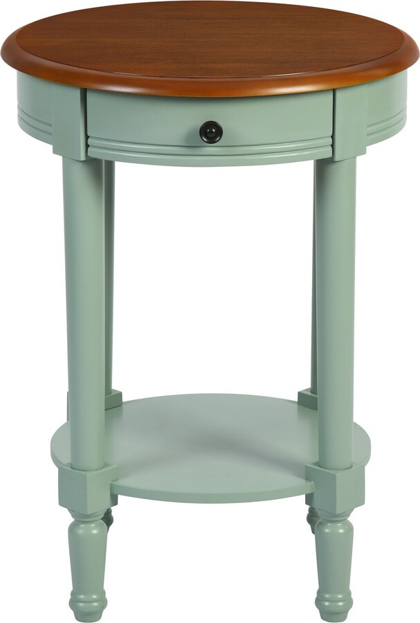 Homy Casa Farmhouse 27'' Tall Solid Wood End Table with Storage ShopStyle