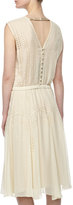 Thumbnail for your product : Catherine Deane Ondrea Sleeveless Eyelet & Embroidered Dress, Cream