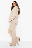 Thumbnail for your product : boohoo Maternity Over The Bump Soft Rib Flare