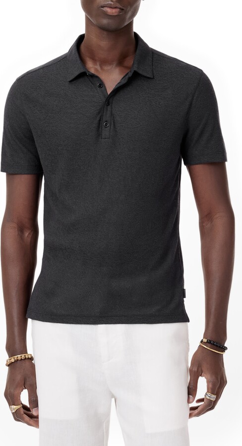 John Varvatos Alvaro Perforated Polo