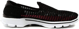 Skechers 14054 go walk 3 superbreath 2 Black-white Sneakers Womens Shoes Comfort Casual Sneakers