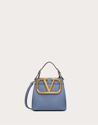 Valentino Garavani Supervee Calfskin Handbag Women Azure 100% Pelle Di Vitello - Bos Taurus OneSize