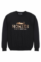 Thumbnail for your product : Brian Lichtenberg Homies Sweatshirt in Black/Gold