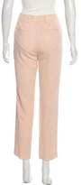 Thumbnail for your product : Rebecca Taylor Polka Dot Mid-Rise Straight-Leg Pants w/ Tags