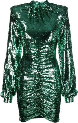 Women's Green Sequin Dress