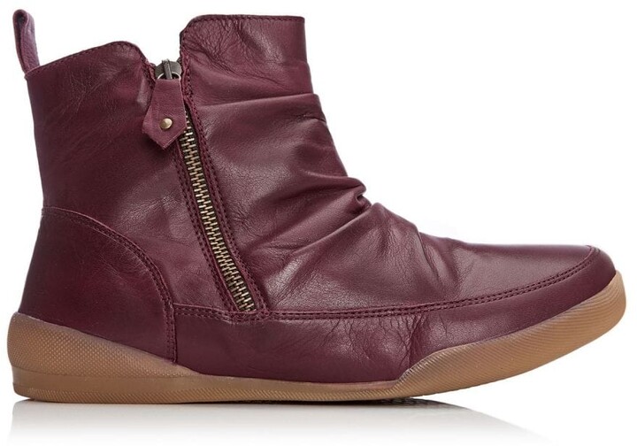 Shoon Sh Idol Burgundy Leather - ShopStyle Boots
