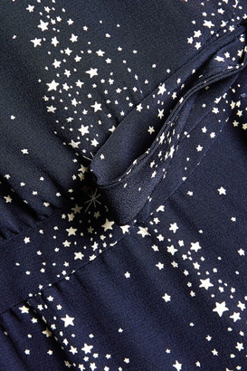 Vanessa Seward Printed Silk Crepe De Chine Midi Dress