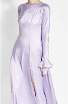 Thumbnail for your product : Natasha Zinko Silk Dress with Ruffled Cuffs