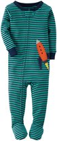 Thumbnail for your product : Carter's Rocket Ship Footie (Toddler) - Stripe - 2T