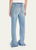 Thumbnail for your product : GRLFRND Hailey Low-Rise Straight Jeans with Splits