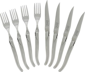 French Home Laguiole Stainless Steel 8-piece Steak Knife and Fork Set