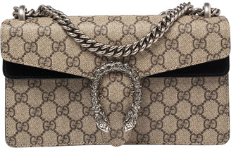 Gucci Dionysus Beige GG Supreme Canvas and Suede Small Dionysus Shoulder  Bag - ShopStyle