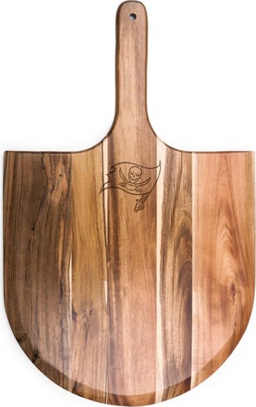 NFLTampaBayBuccaneersAcaciaWoodPizzaPeelServingPaddle
