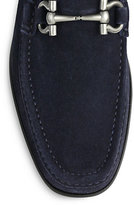 Thumbnail for your product : Ferragamo Giordano Suede Buckle Loafers