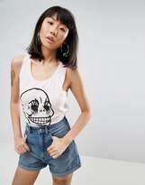 Thumbnail for your product : Cheap Monday Corpse Skull Fling Singlet