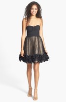 Thumbnail for your product : a. drea Strapless Ruffle Trim Party Dress (Juniors)