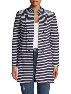 Tommy Hilfiger Striped Long-Sleeve Jacket