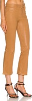Thumbnail for your product : Frame Le Crop Mini Boot Coated in Tan