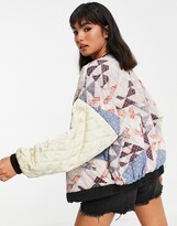 Thumbnail for your product : Free People Rudy quilted bomber in patchwork