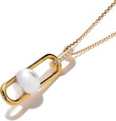 Thumbnail for your product : TASAKI 18kt yellow gold Fine Links Collection Line Akoya pearl and diamond pendant