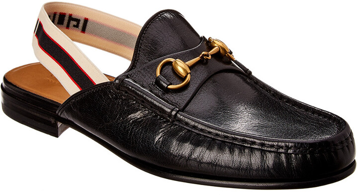 Gucci Horsebit Leather Slingback Loafer - ShopStyle