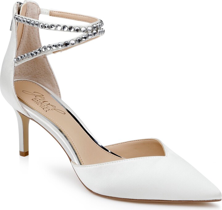 Badgley Mischka Emmi Ankle Strap Pointed Toe Pump