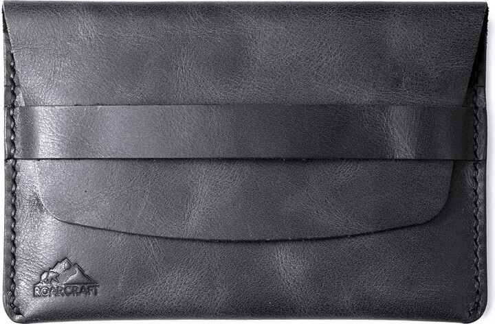 Roarcraft Grey Leather Travel Wallet - Zeugma - Coal