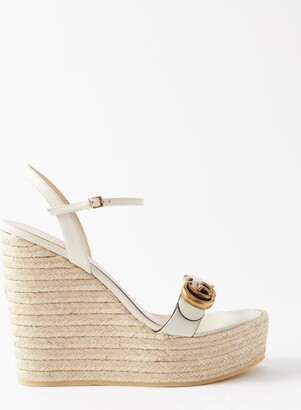Gucci, Shoes, Gucci Wedge Suede Sandals