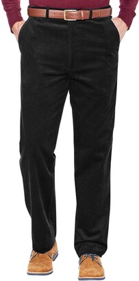 Chums Corduroy Cotton Trouser Pants with Hidden Extra Waistband Black -  ShopStyle