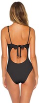 Thumbnail for your product : Becca by Rebecca Virtue Fine Line Adeline Rib Asymmetrical One-Piece