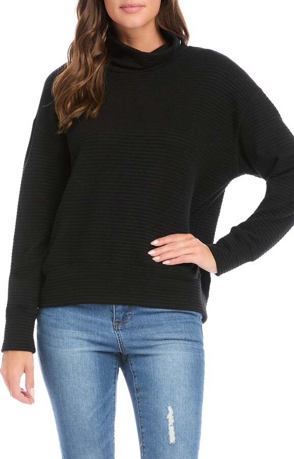 Karen Kane Turtleneck Rib Sweater - ShopStyle