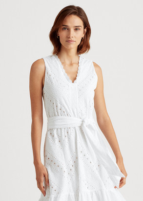 polo ralph lauren cotton voile midi dress