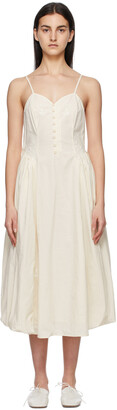 Renli Su Off-White Button-Down Papaver Dress