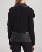 Thumbnail for your product : Kenneth Cole New York Nell Leather Sweater Jacket