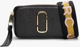 Thumbnail for your product : Marc Jacobs The Snapshot Logo Strap New Black Multi Leather Camera Bag
