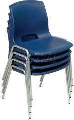 Global Industrial 17'' W Stackable Plastic Seat Waiting Room Chair (Set of 4)