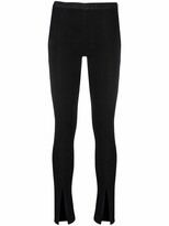 Front-Slit Skinny Trousers 