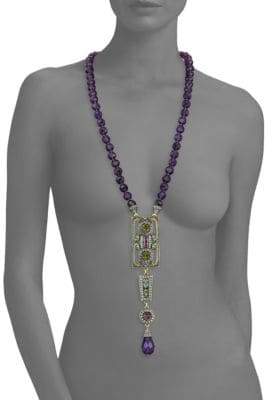 Heidi Daus Long Crystal Deco Necklace