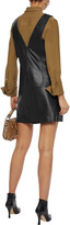 Thumbnail for your product : BA&SH Ludivine Zip-detailed Textured-leather Mini Dress