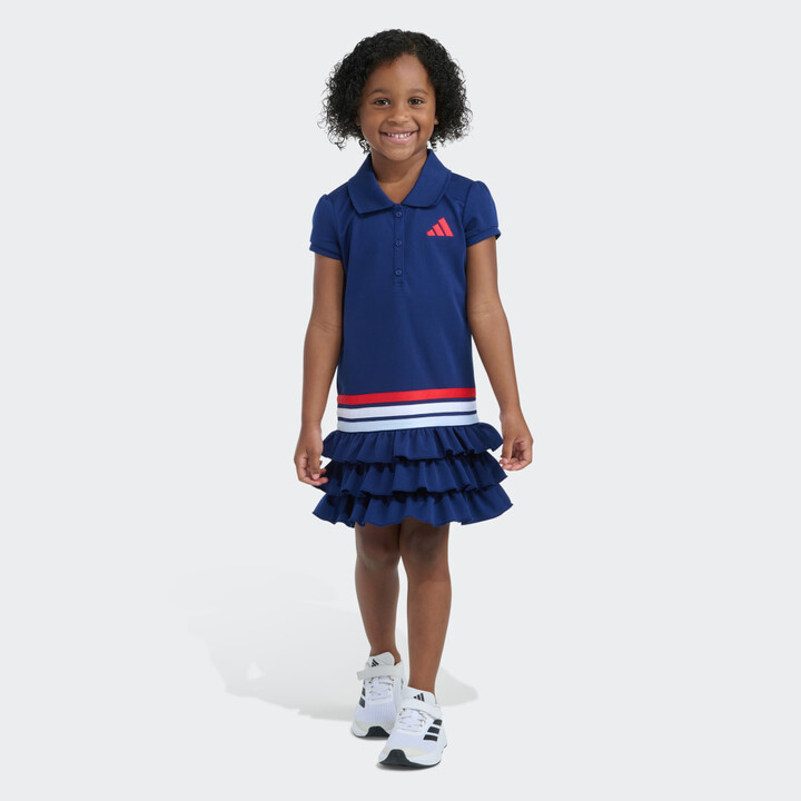 Ss Ruffle Polo Dress