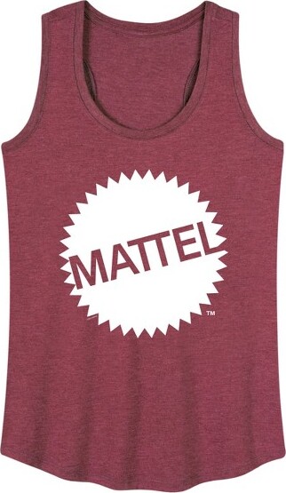 Mattel Women'sMattelMattelOriginalLogoGraphicRacerbackTank-HeatherBurgundy-Medium