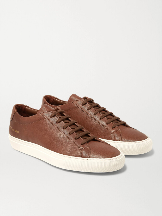 common projects achilles grained leather sneakers