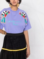 Thumbnail for your product : Stella Jean logo print embroidered T-shirt