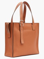 Thumbnail for your product : Loewe Buckle Grained Leather Tote Bag - Tan
